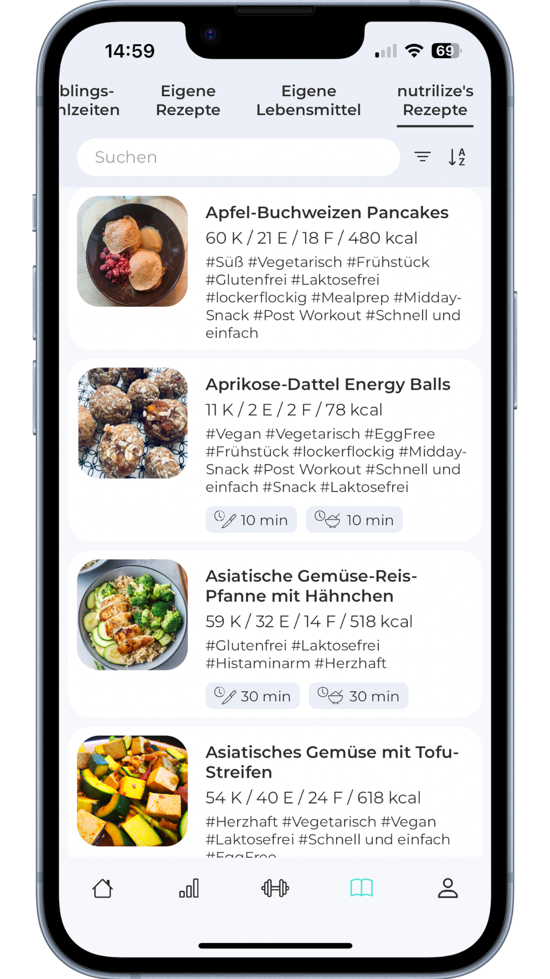 Ernährung App Screen 2