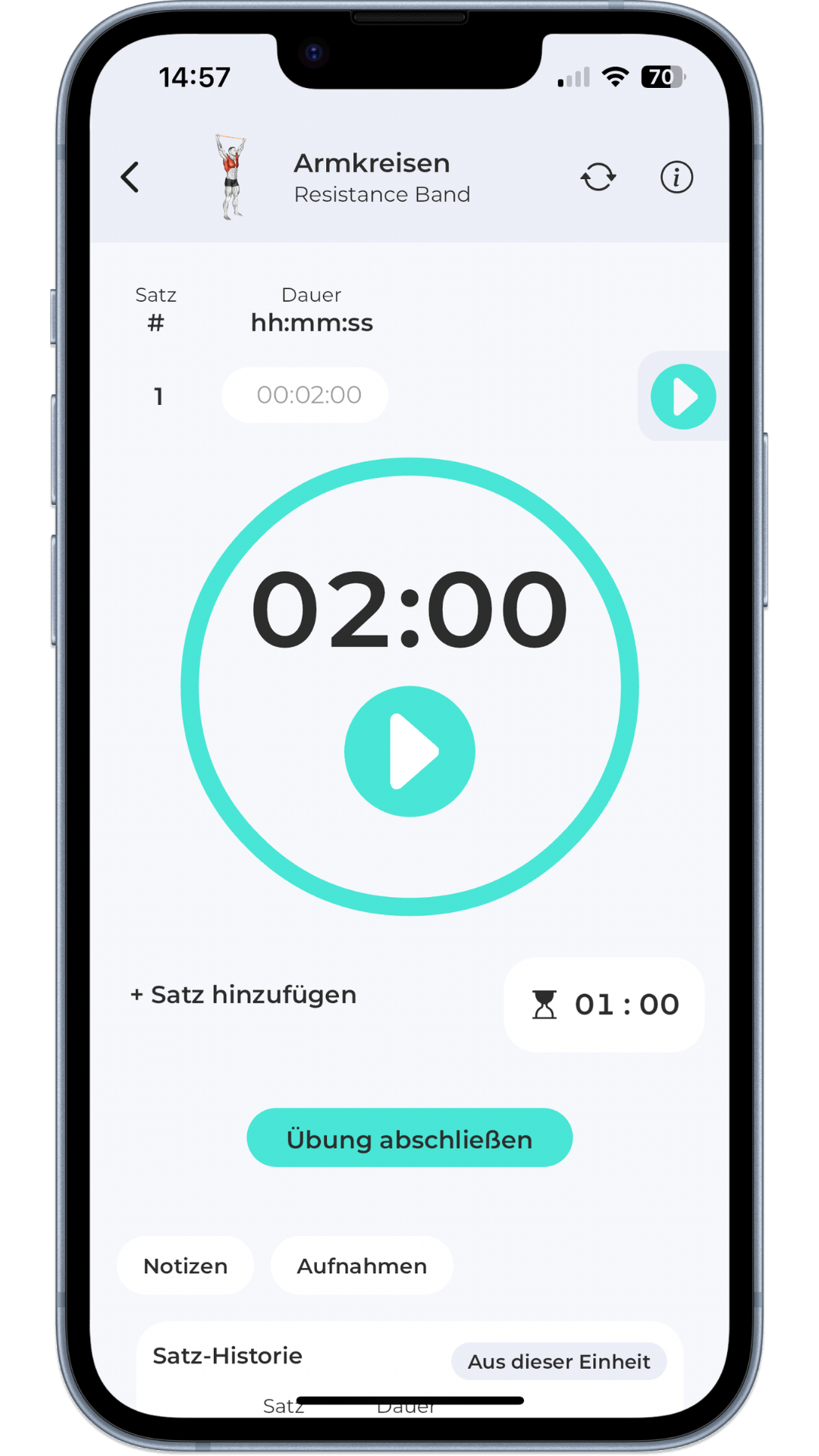 Training App Screen 2